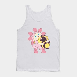 Flower Girl and Bee Dog Tank Top